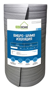 Виброшумоизоляция под стяжку пола ISOHOME П (К) 8мм (1,3*50м) 65 м2
