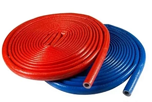 Изоляция трубная Isodom Termo SP ППИ 28/4 ⌀28мм 3/4" (11м×20шт) 220мп синяя/красная